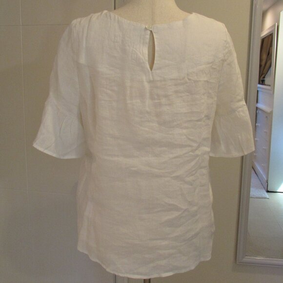 Sundance White 100% Linen 'Loa' Top Large NWT - Picture 11 of 16
